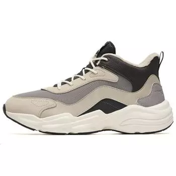 Anta Walker Warm Non-Slip Mid-Top Sports Casual Shoes Men Sneakers Sandstorm-Gray 112248984-2 39