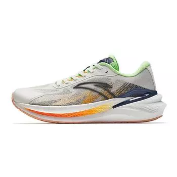 Anta Wanghai 2 Fashion Comfortable Shock Absorbing Durable Low Top Casual Running Shoes Men sneaker White Green Orange 912435555-2 40.5