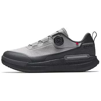 Anta Wanli Comfortable Versatile Shock Absorbing Non-Slip Lightweight Low-Top Training Shoes Men sneaker Gray Black 112517771-1 43