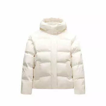 Anta Warm Casual Windproof Down Jacket Women Outerwear Ivory-White 162448902N-1 M
