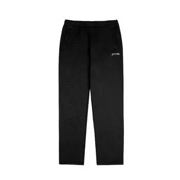 Anta Warm Thickened Loose Straight Casual Pants Men bottoms Basic-Black 152447349R-3 XL