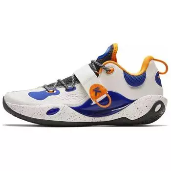 Anta Water Flower 6 Lite Удобные Универсальные Прочные Дышащие Низкие Баскетбольные Кроссовки Мужские Кроссовки Бело-Синие 112421608-1 45