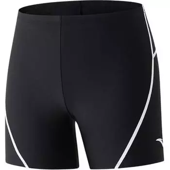 Anta Water Resistant Breathable Slim Fit Professional Competitive Training Swim Shorts Men swimwear Black 1824532401-10 M