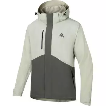 Anta Water Shell 2.0 Earth Shell Outdoor Windproof Waterproof Mountaineering 3-In-1 Fleece Hooded Jacket Men Jacket Gray Green 952446601-4 S