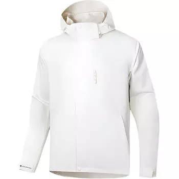 Anta Water Shell Earth Shell Windproof Hooded Jacket Unisex Jacket Vanilla-White 972437601-4 M