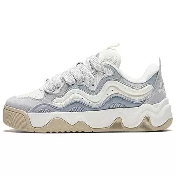 Anta Wave Comfortable Casual Non-Slip Wear-Resistant Low-Top Skate Shoes Women sneakers White Gray 122438095-1 36