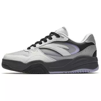 Anta Wave Shoes Versatile Casual Height Increasing Wear Resistant Lightweight Non Slip Low Top Skate Shoes Women sneaker Black Gray 922518005-5 36