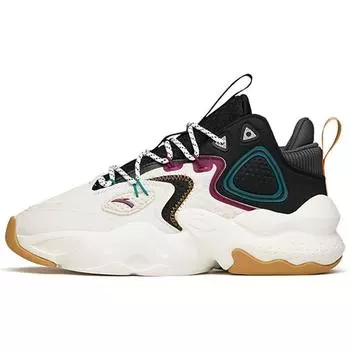 Anta Weifeng 2 кожаные спортивные низкие кроссовки на толстой подошве мужские кроссовки черные белые серые 112148080-2 39