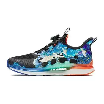 Anta Wind Chaser 5.0 Lightweight Non-Slip Durable Low-Top Kids Running Shoes Kids sneaker Black Blue 312325516R-1 38