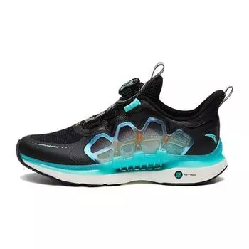 Anta Wind Chaser 5.0 Non-Slip Wear-Resistant Low-Top Running Shoes Kids sneaker Black Green 312325516-14 37