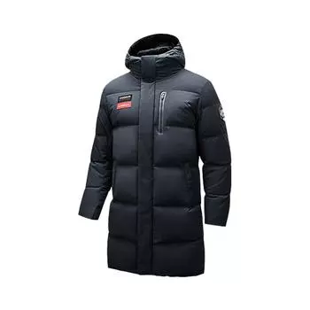 Anta Windproof Water-Repellent Warm Down Jacket Men outerwear Black 152517912-3 L