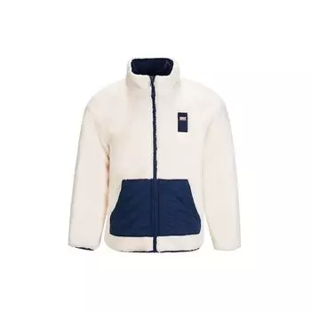 Anta Winter Lamb Fleece Теплая спортивная куртка с воротником-стойкой Мужские куртки Ванильно-белые 952138701-1 XL