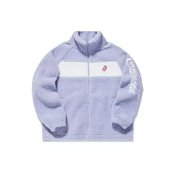Anta X Coca-Cola Collaboration Lifestyle Series Вышитый логотип Теплая флисовая спортивная куртка Женская куртка Фиолетовый 962139711-2 S