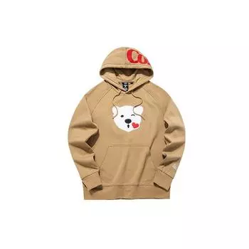 Anta X Coca-Cola Joint Life Series Толстовка с капюшоном с животным принтом Мужские топы Коричневый 152148703-1 M