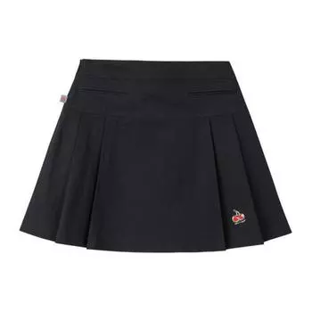 Anta X Kirsh Collaboration Life Series однотонная плиссированная дышащая повседневная юбка со средней талией женские юбки черного цвета 162428207-2 M