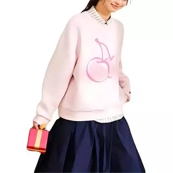 Anta X Kirsh Collaboration Sports Lifestyle Series Casual Comfortable Versatile Breathable Hoodie Women hoodies Jasmine-Pink 962518709-3 XS