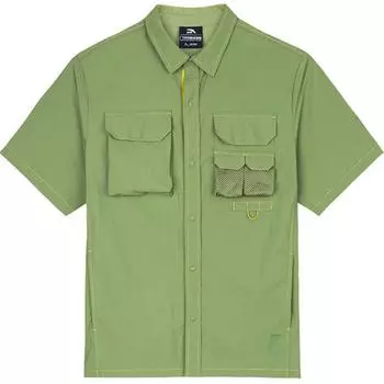 Anta X National Geographic Outdoor Series Casual Breathable Polo Shirt Men Shirts Dark-Green 152436117-2 M
