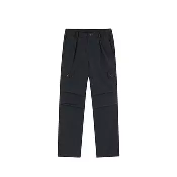 Anta X National Geographic Outdoor Series однотонные, средней посадки, удобные, универсальные, дышащие, прямые, повседневные брюки, женские низы 162436501-2 XL