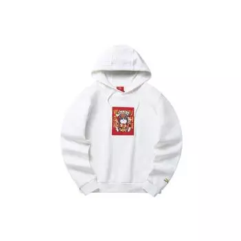 Anta X Our Emperors Endless Slumber Collaboration Lucky Cat Толстовка с вышивкой Женские топы Белый 162218714-4 M