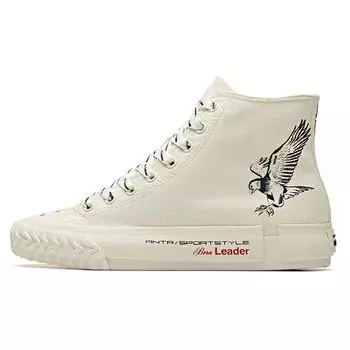 Anta X Robert Geller Designer Collaboration Series Удобные легкие модные высокие парусиновые туфли женские кроссовки белые черные 12948680-12 36