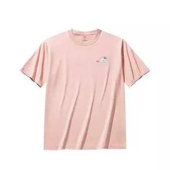 Anta X Seal Look Collaboration Life Series Comfortable Simple Versatile Loose Animal Print Round Neck Pullover Short Sleeve T-Shirt 172528126-3 L