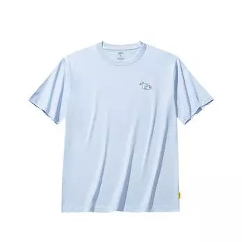 Anta X Seal Look Collaboration Life Series Comfortable Simple Versatile Loose Animal Print Round Neck Pullover Short Sleeve T-Shirt 172528126-2 L