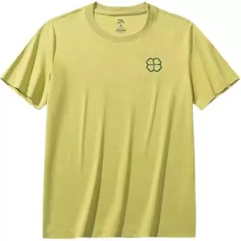 Anta X Super Plant Collaboration Lifestyle Series Sport Casual Simple Solid Color Round Neck Pullover Printed Letter Short Sleeve T-Shirt 962528106-2 XS
