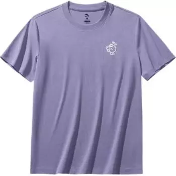 Anta X Super Plant Collaboration Lifestyle Series Sport Casual Simple Solid Color Round Neck Pullover Printed Letter Short Sleeve T-Shirt 962528106-4 XS