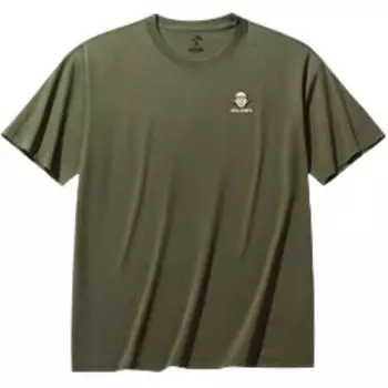 Anta X Zola Artist Collaboration Lifestyle Series Solid Color Comfortable Versatile Short Sleeve T-Shirt Men Tops Balen-Green 952528114-3 3XL