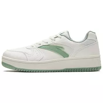 Anta Zero Feel Year One Versatile Casual Non-Slip Lightweight Low-Top Skate Shoes Women sneaker White Green 122518022R-1 37.5