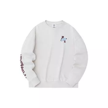 Anta Женская толстовка с круглым вырезом и логотипом Lifestyle Series, цвет Lotus-White 162338724-1 S