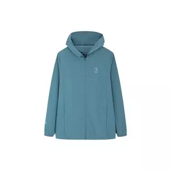 Anta Zhuo Zhuo Zi 2-го поколения, однотонный свитер с капюшоном, длинный рукав, дышащая защита от солнца, мужские топы, зеленый цвет 952327706-2 S