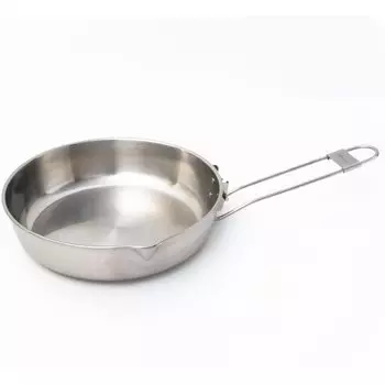 ANTARCTI 8 Сковорода из нержавеющей стали Походная посуда Костер Прямой розжиг Огонь-Клен серебряный