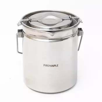 ANTARCTI нержавеющая сталь горшок для костра на открытом воздухе сумка для хранения в комплекте японский огонь-клен 1.2л костер/открытый [подлинный продукт] серебряный