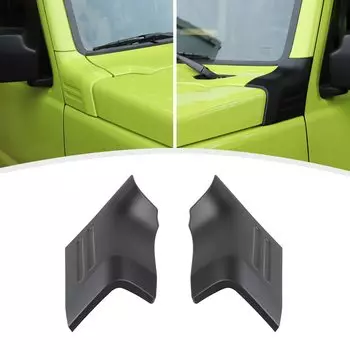 ANTC ABS Украшение капота двигателя Применимо Новый Jimny JB64W JB74W Крышка двигателя Внешние детали Аксессуары Suzuki Матовый черный Стильный Простота установки чёрный