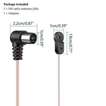Антенна Fm 75 Ом F-типа штекер для домашнего радиоприемника стереосигнала антенна