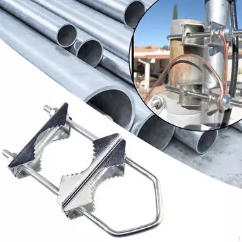 Зажим для антенной мачты, многофункциональный, прочный, для крепления телевизора снаружи дома, V-образный зажим