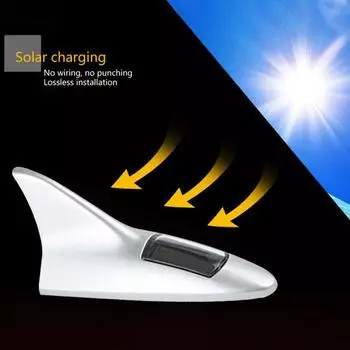 Антенна на крыше автомобиля, энергетический светильник, солнечная вспышка, светодиодный интеллектуальный светильник, система защиты от отключения задней части автомобиля белый