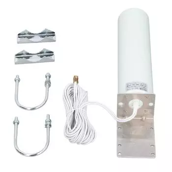Антенна с высоким коэффициентом усиления 12 дБи и 5-метровым кабелем 698?2700 МГц SMA Male всенаправленная антенна для WiFi