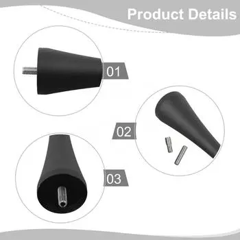 Антенная мачта радио 9.6x2.7см алюминиевая черная для Mazda