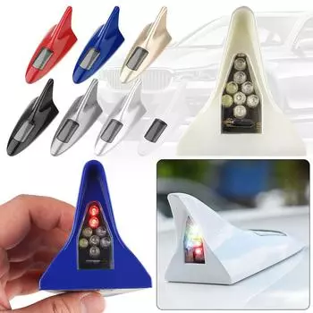 Антенны на солнечной энергии, противозадние фонари, автомобильная антенна, сигнальная лампа на крыше автомобиля, антенна с плавником акулы серебряный