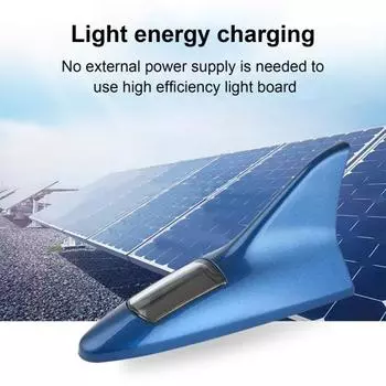 Антенный светильник на солнечной энергии, высокая яркость, ПК, инженерный пластик, предупреждающий светодиодный индикатор акульего плавника для автомобиля чёрный