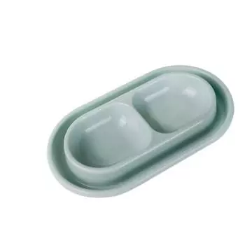 Anti Ants Pet Feeding Double Bowls Rainproof Pet Food Basin Pet Food Water Feeder Outdoor