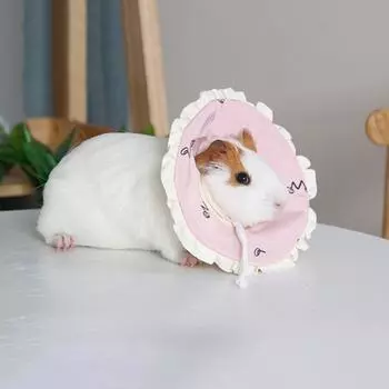 Anti-Bite Hamster Protection Cone Anti-Licking Rabbit Protective Circle After Injury S розовый
