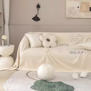 Anti-cat Scratching Sofa Towel Ins Style Sofa Cover Cloth Full Cover Bag Four Seasons Universal Sofa Blanket Double-sided Sofa Cover 180*130cm