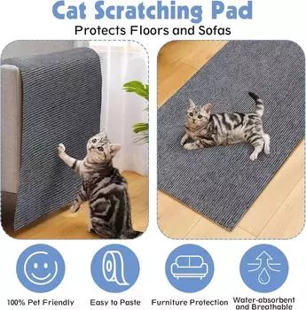 Anti Cats Tower Pet Wall Cats Self-Adhesive Indoor Furniture Sofa Carpet Protector. Corner Scratching Trimmable Scratcher Tree XS