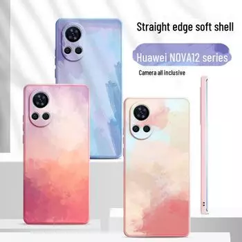Anti-drop Silicone Case for Huawei Nova12, Nova11Pro, 10, 9SE, 8, 7, 6 - Anti-fingerprint, High-quality Protective Cover Nova10 ягодный