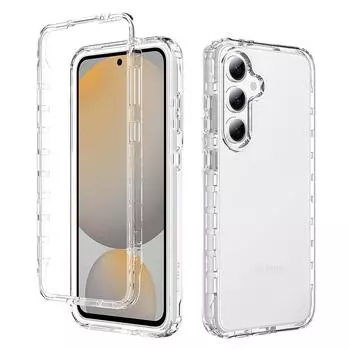 Противоударный прозрачный чехол с защитой от пыли для Samsung Galaxy S25 Ultra S24 S23 S22 Plus S21 FE A55 A56 A54 5G A35 A36 A34 A15 A16 A14 for Galaxy S25 чистый