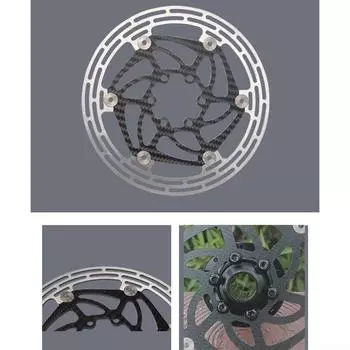 Тормозной диск из углеродного волокна с антизатухающими свойствами для ежедневной езды 180mm (with screws)