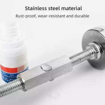 Anti-fall furniture Telescopic rod Furniture anti-fall support rod (56mm-76mm) Stainless steel For narrow gaps Anti-seismic rod 56-76mm серебряный